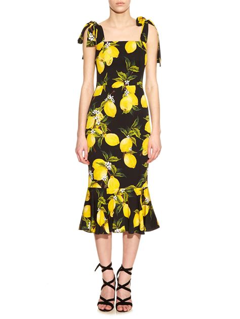 dolce gabbana lemon dress